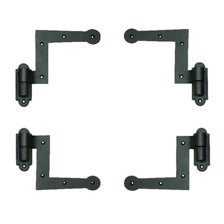 Wood Shutter Hardware Wood Shutter Hardware 30-14-88510 New York Style Hinge Kit; 1.5 in. - Black 30-14-88510